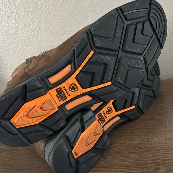 Mens Ariat Western Style WorkHog XT Work Boot 10EE Wide, Brown - Picture 9 of 14